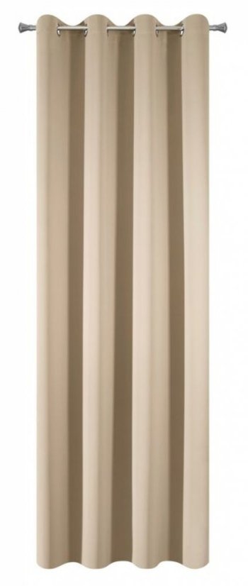 Draperie simplă de culoare bej deschis