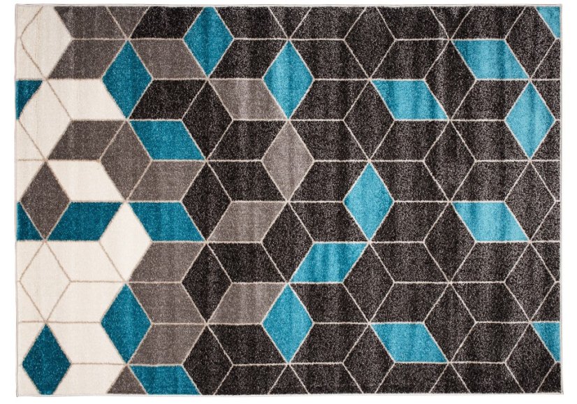 Modern szőnyeg geometrikus mintával