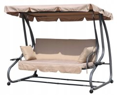 Beige verstellbare Gartenschaukel
