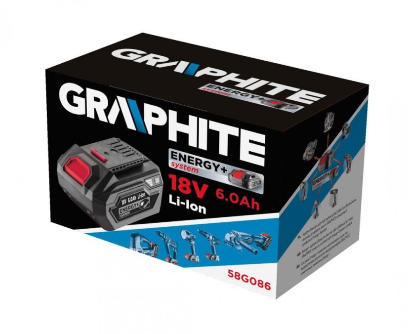 Batéria do Aku náradia 18V, Li-Ion, 6,0Ah 58G086 GRAPHITE