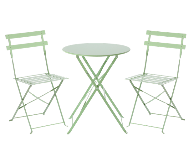 Kompaktná skladacia balkónová súprava - stôl + dve stoličky