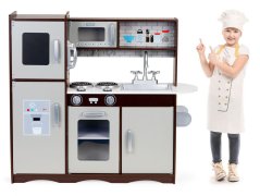 Grande cucina in legno per bambini con accessori