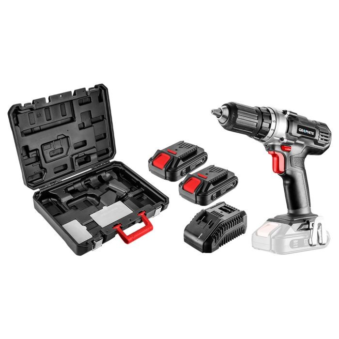 Акумулаторна отвертка Energy + 18V, Li-Ion, 58G006 GRAPHITE - КОМПЛЕКТ 2