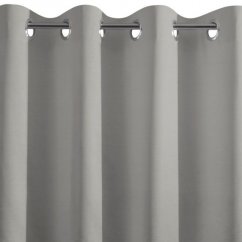 Тъмно сива затъмняваща завеса с гъста тъкан 140 x 250 cm