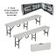 Set de 2 bănci pliabile pentru catering 180 cm Set de 2 bănci pliabile pentru catering 180 cm