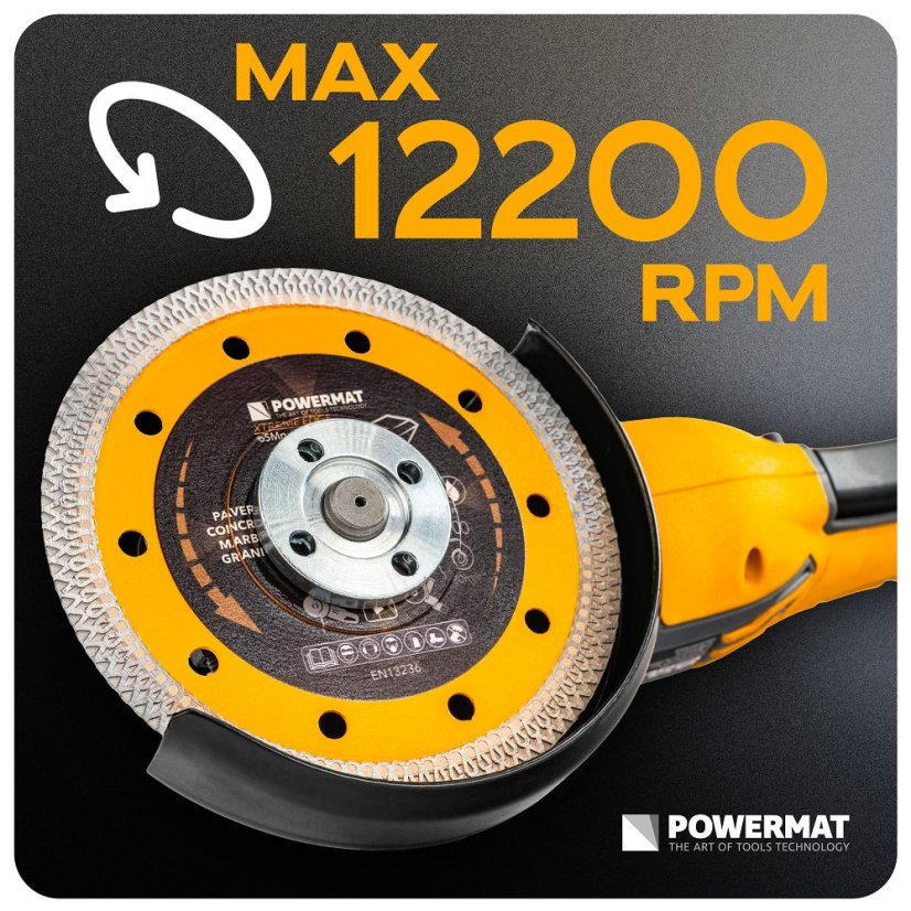 Diamantový kotúč 125 mm na betón, dlažbu a keramiku - otvor 22,23 mm