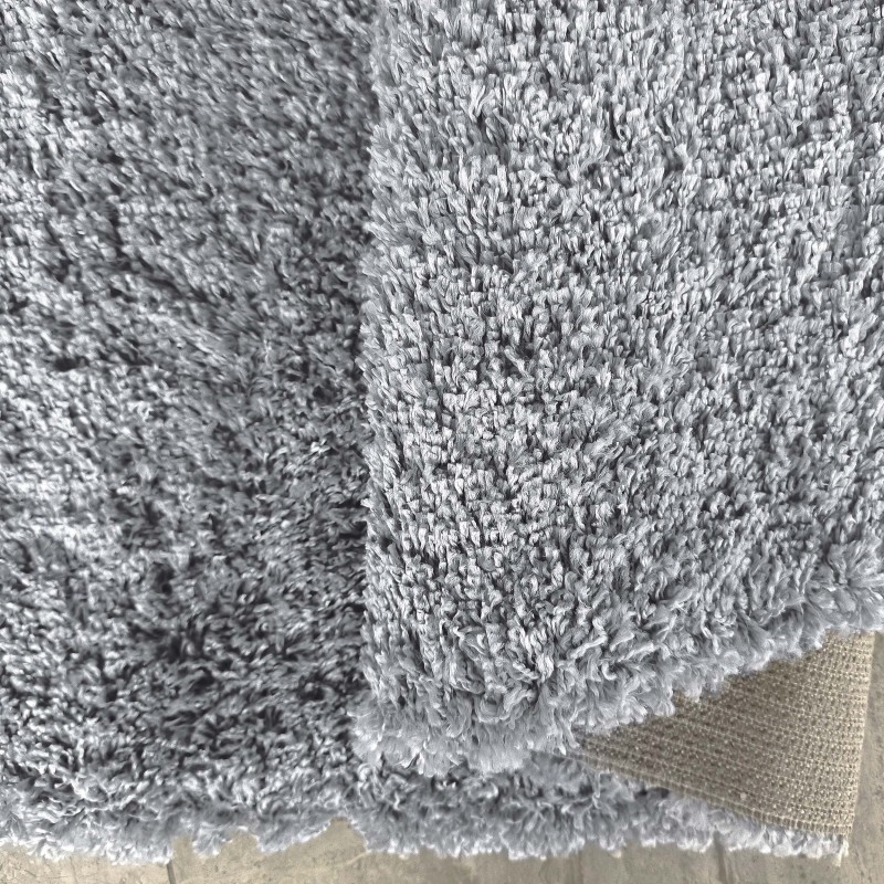 Sodobna SHAGGY preproga v sivi barvi