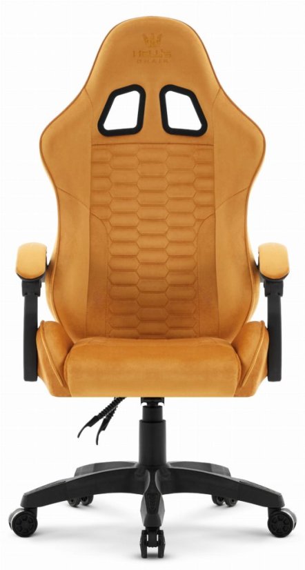 HC-1000 játékszék MUSTARD - bársony szövet