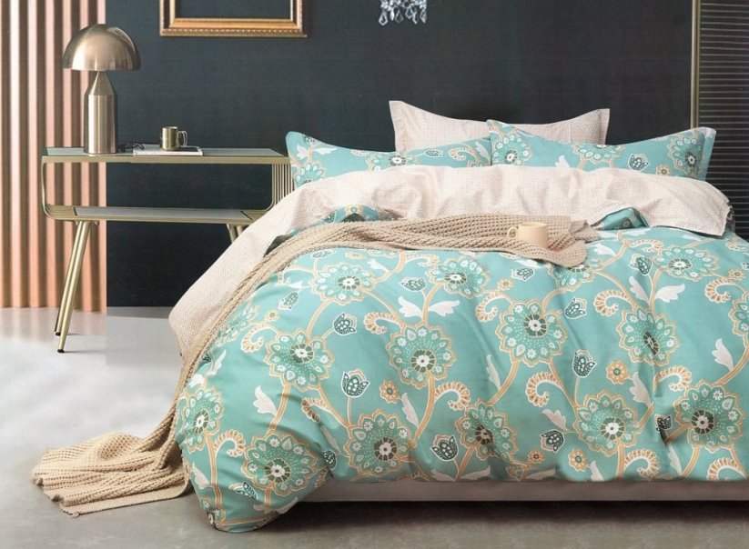 Luxusné vzorované posteľné obliečky s kvetinovým motívom