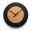 BLACK&OAK 2 Стенен часовник XXL от дъб, 75 см, с безшумен механизъм