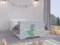 Charmantes Kinderbett 160 x 80 cm mit märchenhaftem Drachenmotiv