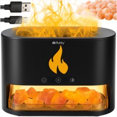 Aroma-Diffusor - Luftbefeuchter mit Kamineffekt und RGB-Hintergrundbeleuchtung