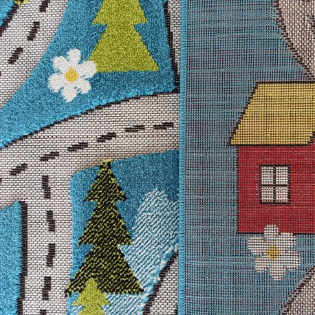 Szenzoros szőnyeg gyerekszobába kék