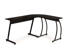 Moderna kotna miza  LOFT črna