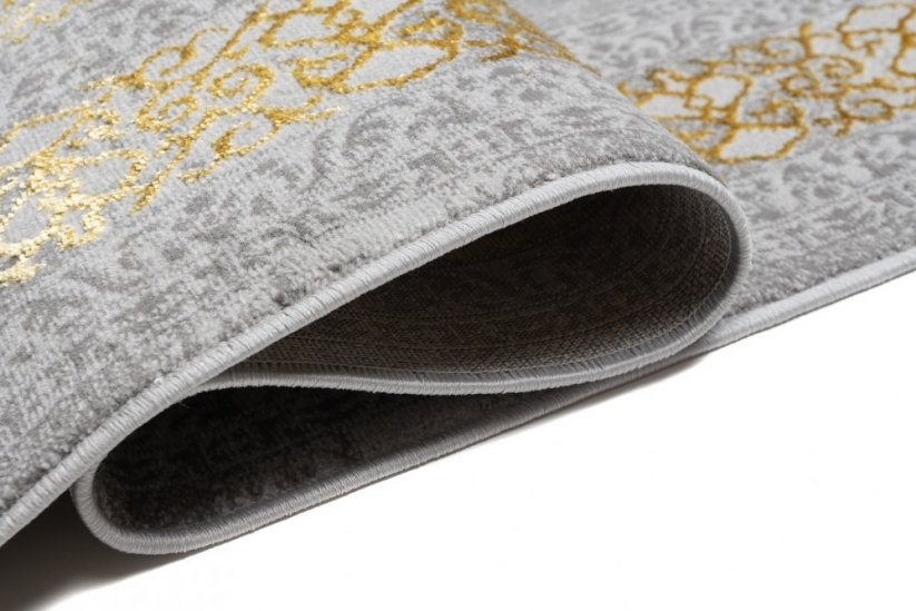 Exkluzivní šedý koberec se zlatým orientálním vzorem - Rozměr koberce: Šířka: 200 cm | Délka: 300 cm
