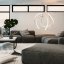 Elegantné moderné LED stropné svietidlo s diaľkovým ovládaním