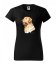 Tricou cu mânecă scurtă pentru femei cu imprimeu cu golden retriever