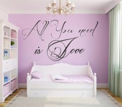 Стикер за стена ALL YOU NEED IS LOVE