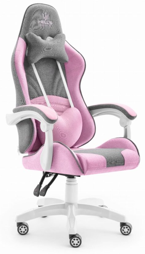 Herné kreslo Rainbow Pink Gray Mesh