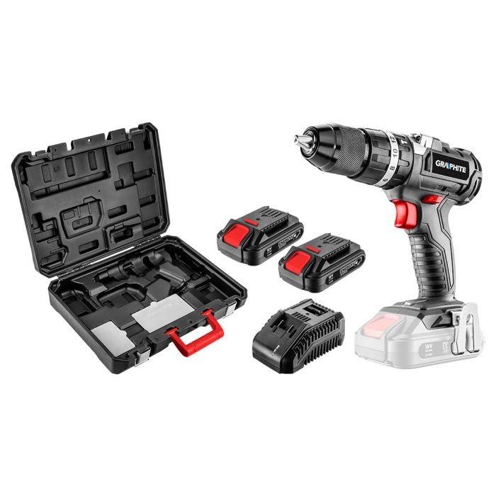 Aku bušilica-odvijač s udarnom izvijačem Energy 58G020-SET2 GRAPHITE