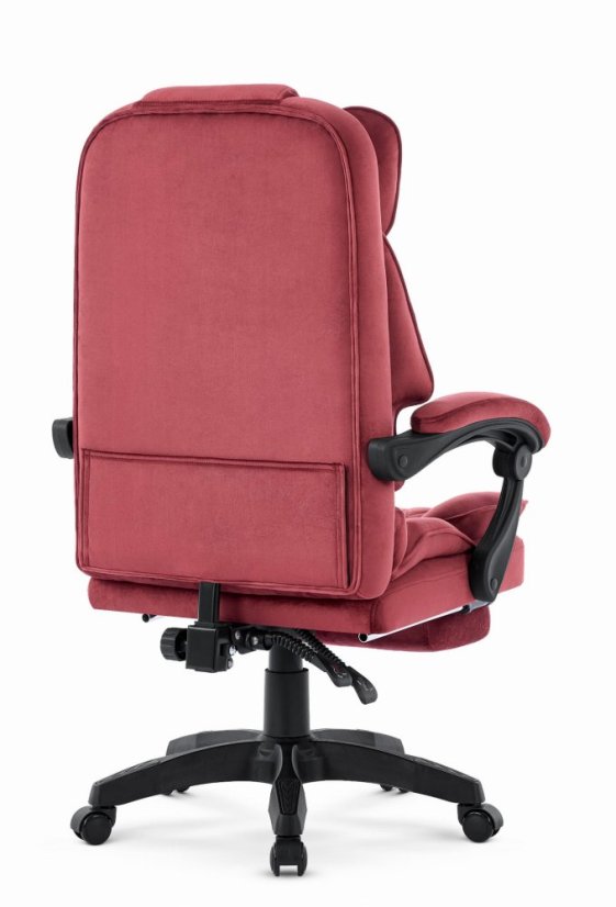 Scaun de birou ergonomic HC-1031 cu suport pentru picioare – culoare burgund
