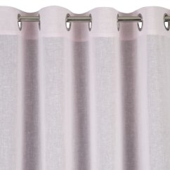 Zarter luftiger Vorhang für Kreise in Rosa 140 x 250 cm