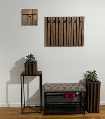 Lesena ura HARMONY 30 cm - rjava