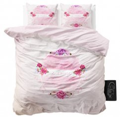 Bavlnené ružové posteľné obliečky JE'TAIME 200 x 220 cm