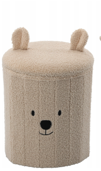Aranyos gyermek összecsukható puff tárolóhellyel