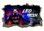 Autocolant de perete 3D - Lionel Messi 47x77 cm