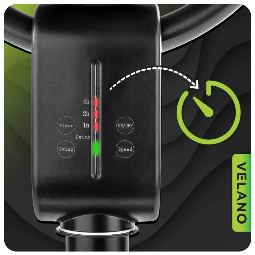 Stojanový ventilátor Velano VELWEP0014 s dálkovým ovládáním
