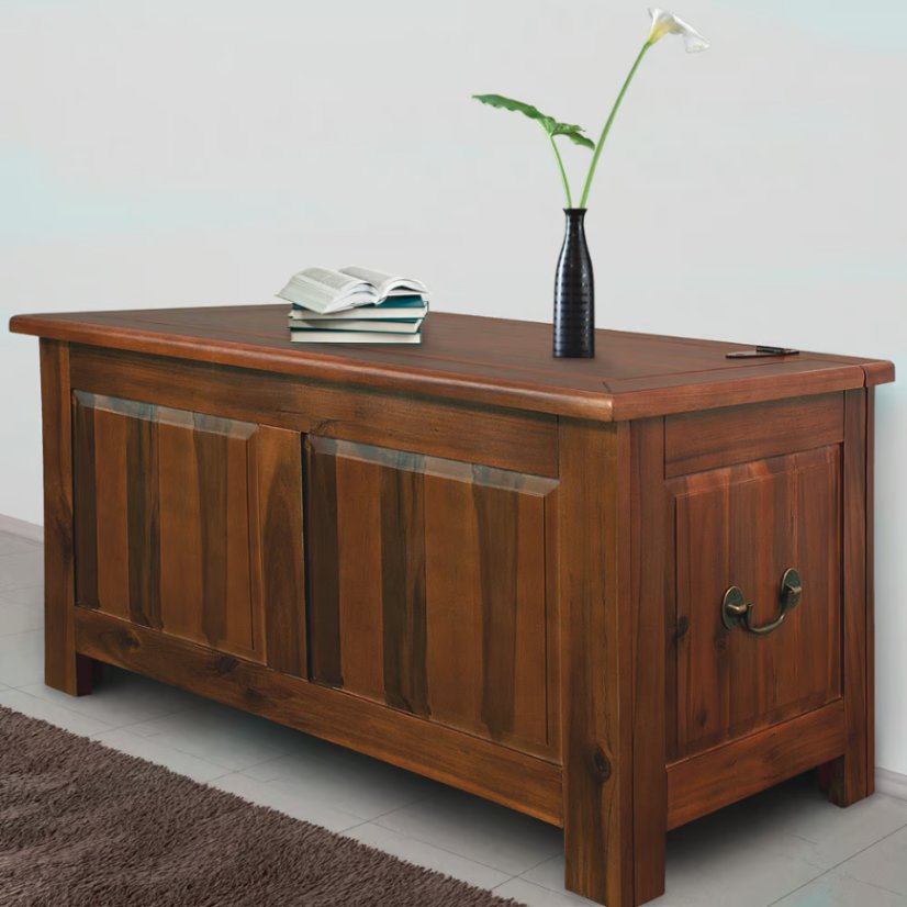 Truhe aus Akazienholz 85 × 44 × 48 cm