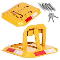 Бариера, задвижвана с ключ, за блокиране на паркоместа със светлоотразителни елементи 30 x 46 x 56 cm