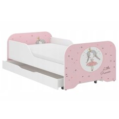 Schönes Kinderbett 160 x 80 cm mit Prinzessin