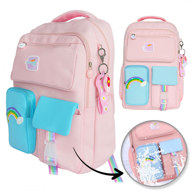 Vodoodolný školský batoh pre dievčatá