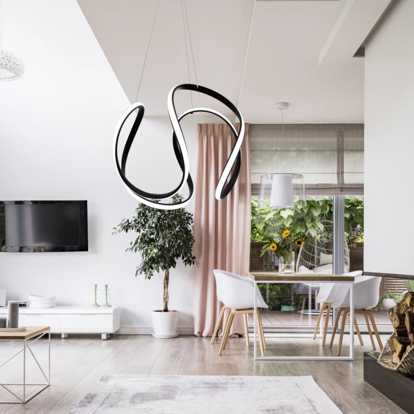 Elegantné moderné LED stropné svietidlo s diaľkovým ovládaním