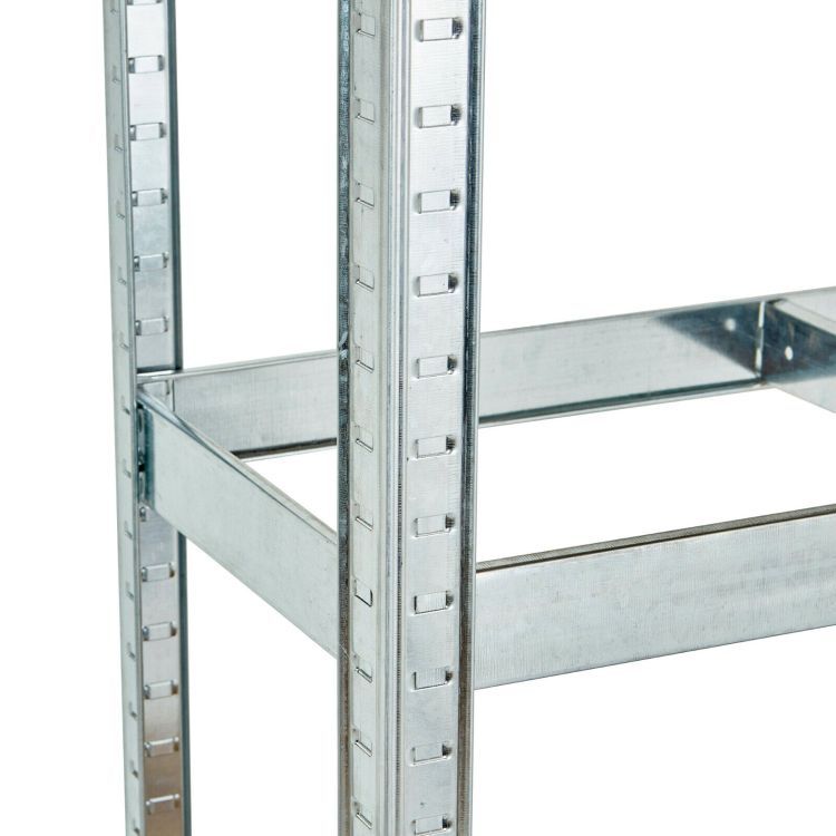 Stabilný kovový úložný regál s 5 policami 180x90x40