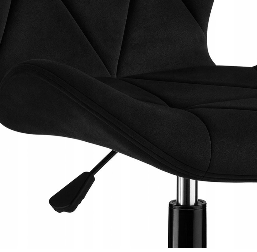 Scaun pivotant de birou ergonomic - catifea - Culoare: Violet