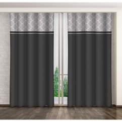 Draperie gri închis pentru camera de zi