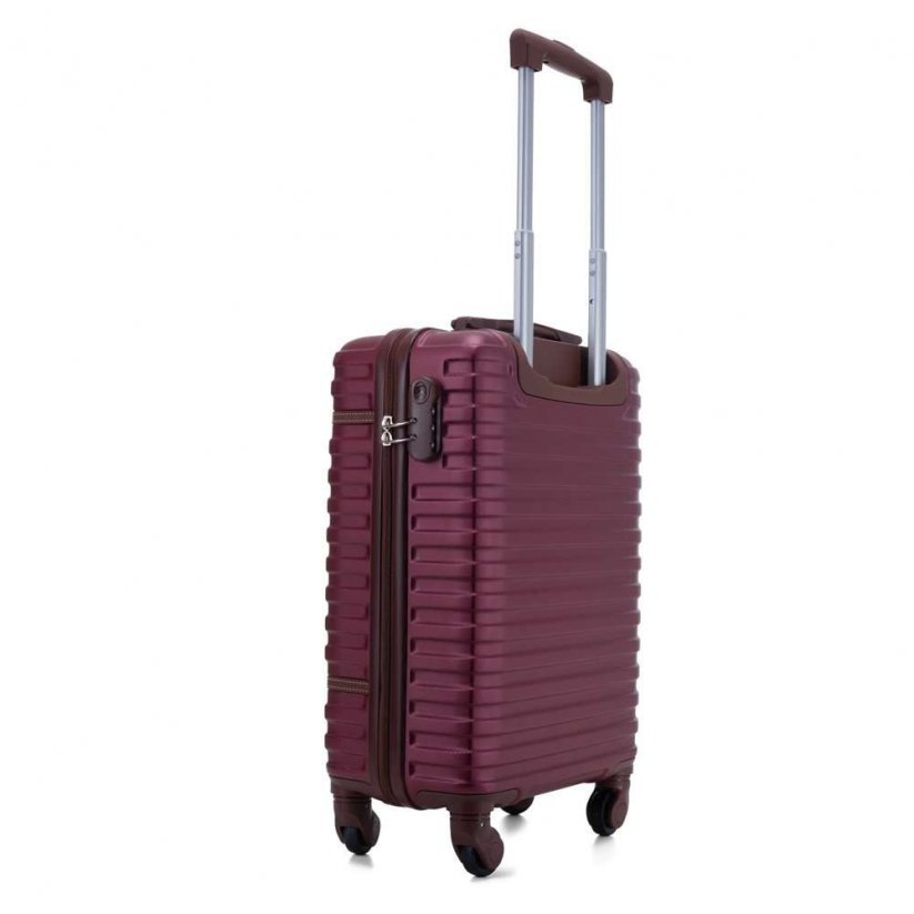 Komplet potovalnih kovčkov STL957 burgundske barve