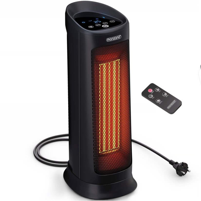 2000 W-os kerámia ventilátoros hősugárzó távirányítóval