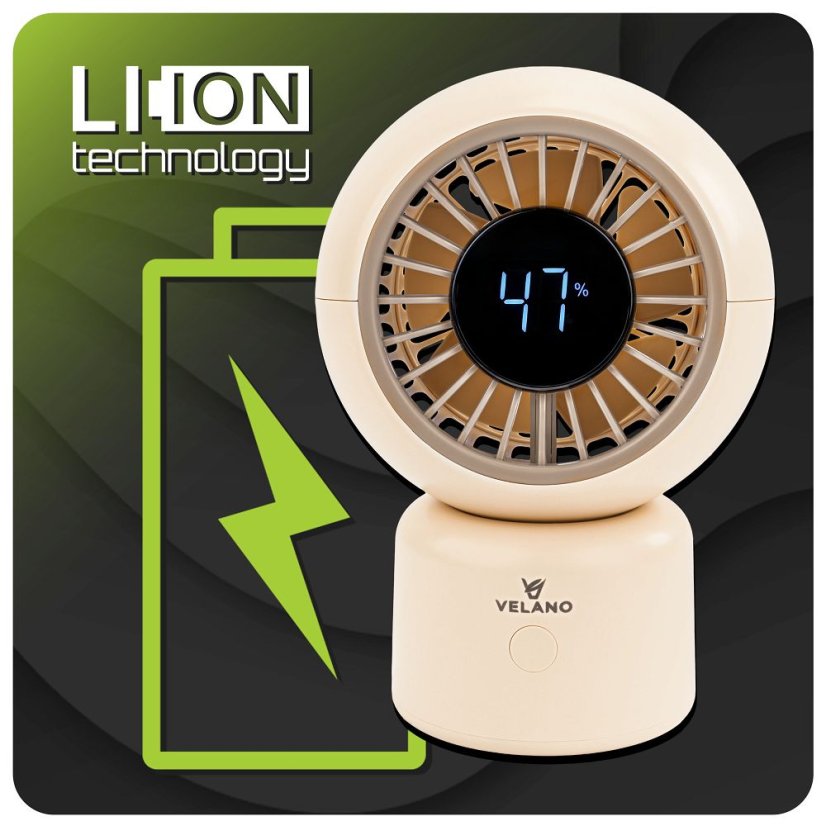 Stolní ventilátor s USB Velano VELWEBS0010