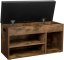 Suport de pantofi din lemn industrial cu scaun