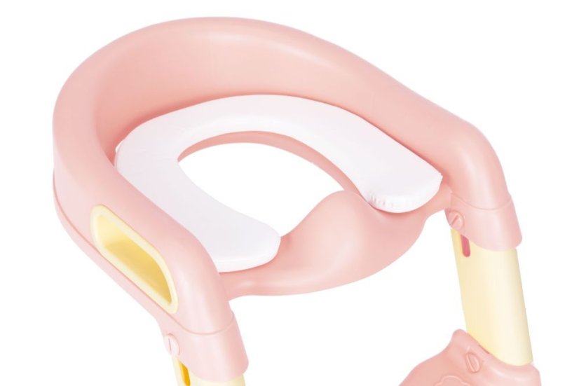 Gyermek WC szék lépcsővel - rózsaszín