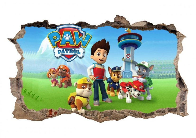 Autocolant de perete Paw Patrol 47x77cm