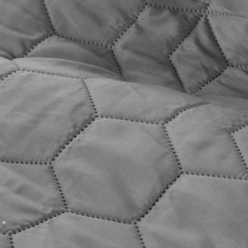 Modern egyszínű ágytakaró szürke színben