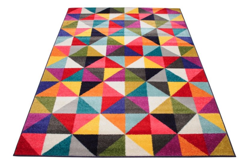 Farebný koberec s geometrickým vzorom Salsa