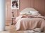 Moderní jednobarevný přehoz na postel růžové barvy 220 x 240 cm