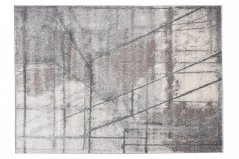 Бежово-сив килим с абстрактна шарка