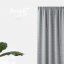 Modern világosszürke drapéria ezüst mintázattal 140x250 cm